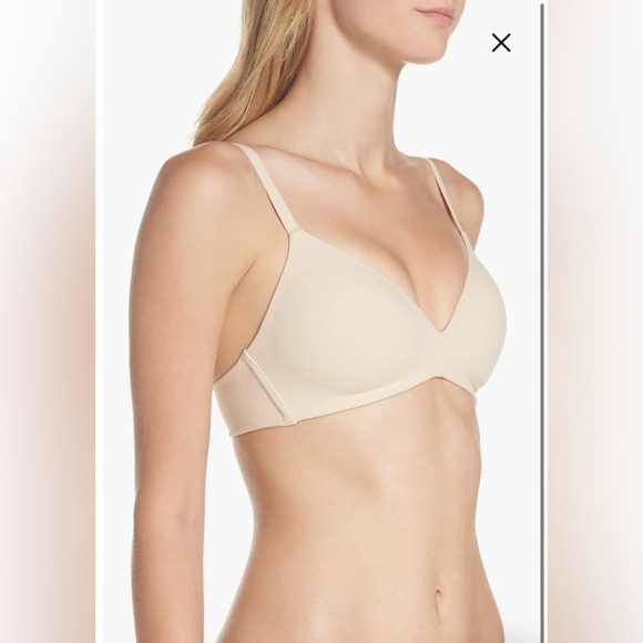NWT- Wacoal How Perfect Wire Free T-Shirt Bra, Natural Nude, Size 34C - Picture 3 of 12